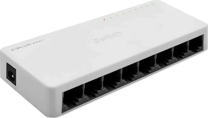 Switch Qoltec 52246, 8 porta RJ45, 100Mbps