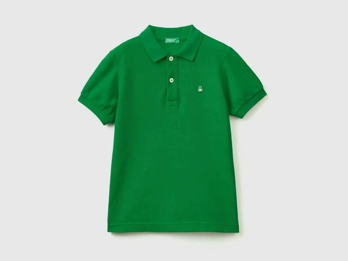 Maicë polo për djem Benetton 3089C300Q-007, e gjelbër