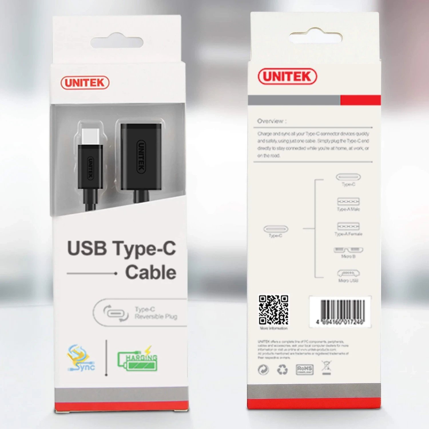 Adapter Unitek USB-C 0.2m, i zi