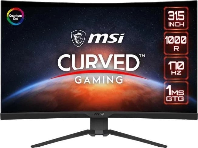 Monitori për lojëra MSI MAG 325CQRF QD, e zi