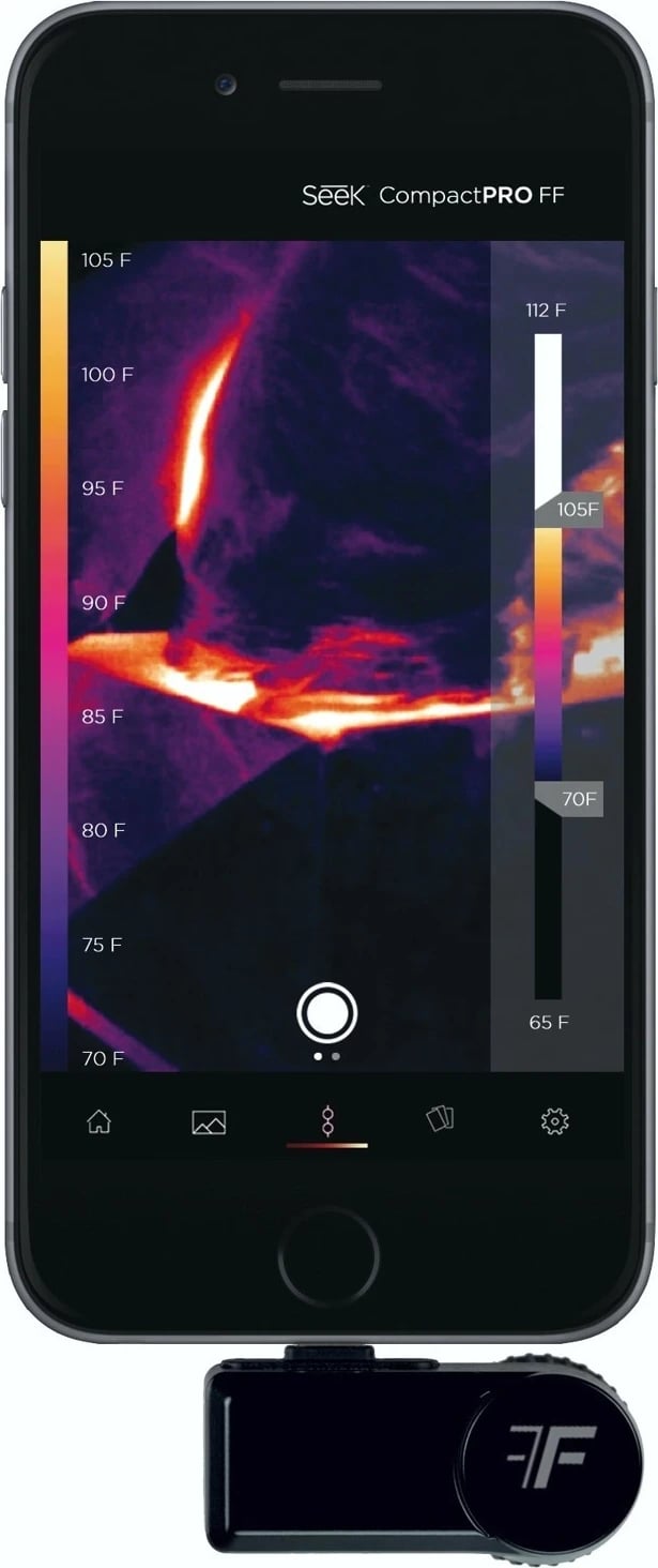 Kamera Termike për Celular Seek Thermal Compact Pro FF, për IOS