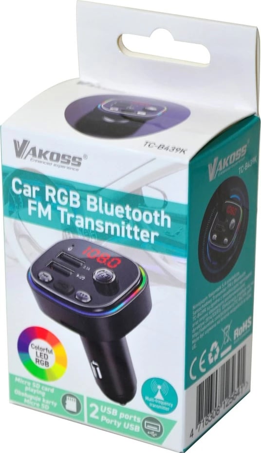 Transmetues bluetooth Vakoss TC-B439K FM, i zi 