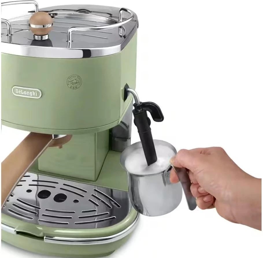 Aparat kafeje De'Longhi Icona Vintage ECOV 311, 1.4L, 1100W, 15 bar, i gjelbër