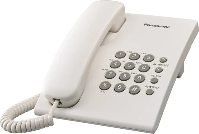 Telefon Panasonic KX-TS500PDW, i bardhë