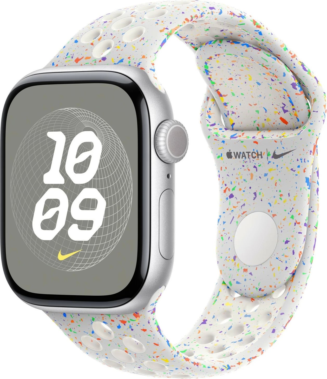 Rrip sportiv Apple Nike 42mm, Pure Platinum, M/L