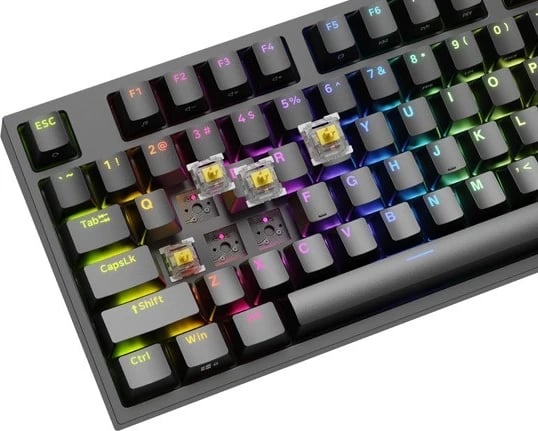 Tastierë Genesis Thor 404 TKL RGB, e zezë