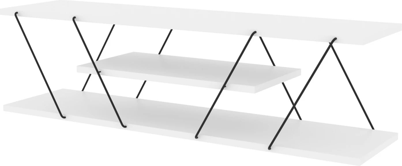 Mobilje TV e bardhë, FH8922.02, 120x30x33 cm