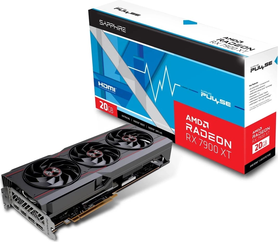 Kartë Grafike Sapphire PULSE Radeon RX 7900 XT, AMD 20 GB GDDR6