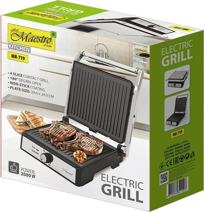 Grill elektrik Maestro MR-719, 2000 W, i zi