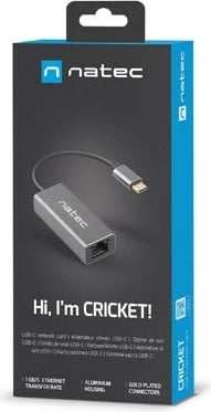 Kartë rrjeti Natec, 1GB, USB-C 3.1, RJ45