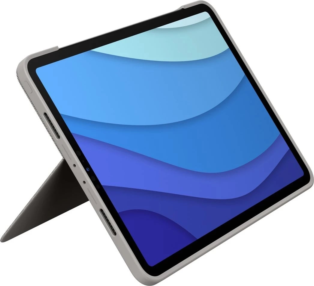 Mbështellës për iPad Pro 11" Logitech Combo Touch, ngjyrë rëre