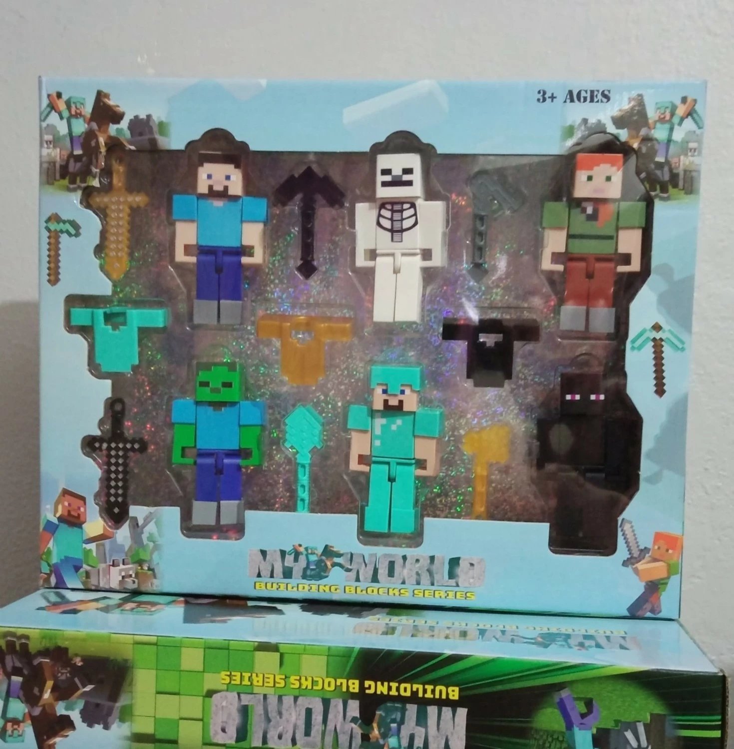 Set figurash Minecraft My World, 15 pjesë