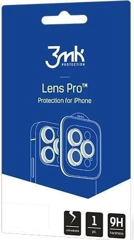 Xham mbrojtës 3mk Lens Protection Pro për iPhone 15, i kaltër