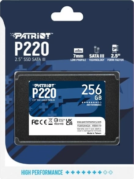 SSD Patriot Memory P220, 2.5'', 256GB