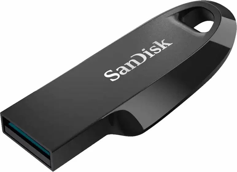 USB 3.2 SanDisk 64GB, 100MB/s, e zezë