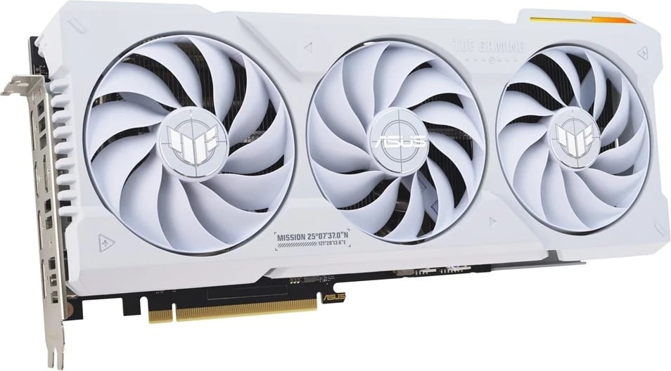 Kartë Grafike ASUS TUF Gaming TUF-RTX4070TIS-O16G-WHITE-GAMING, NVIDIA GeForce RTX 4070 Ti SUPER, 16 GB GDDR6X, e bardhë