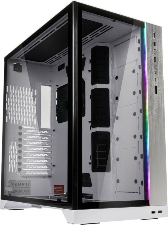 Kasë Lian Li O11 Dynamic XL, Big Tower, pa furnizim, 4 x USB 3.0, 1 x USB 3.1 tip C, bardhë