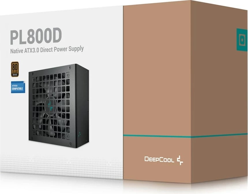 Njësi furnizimi me rrymë DeepCool PL800D, 800 W, ATX, E zezë