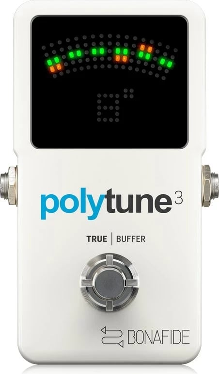 Pedal tunues TC Electronic POLYTUNE 3, Bardhë