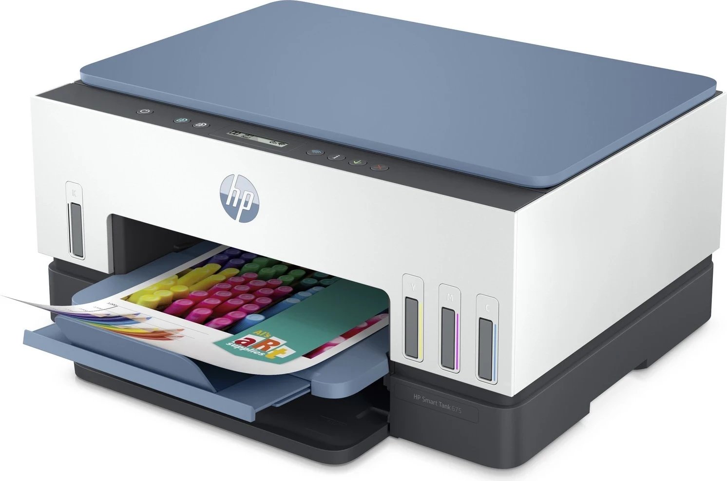 Printer HP Smart Tank 675, me WiFi dhe printim dyanshëm