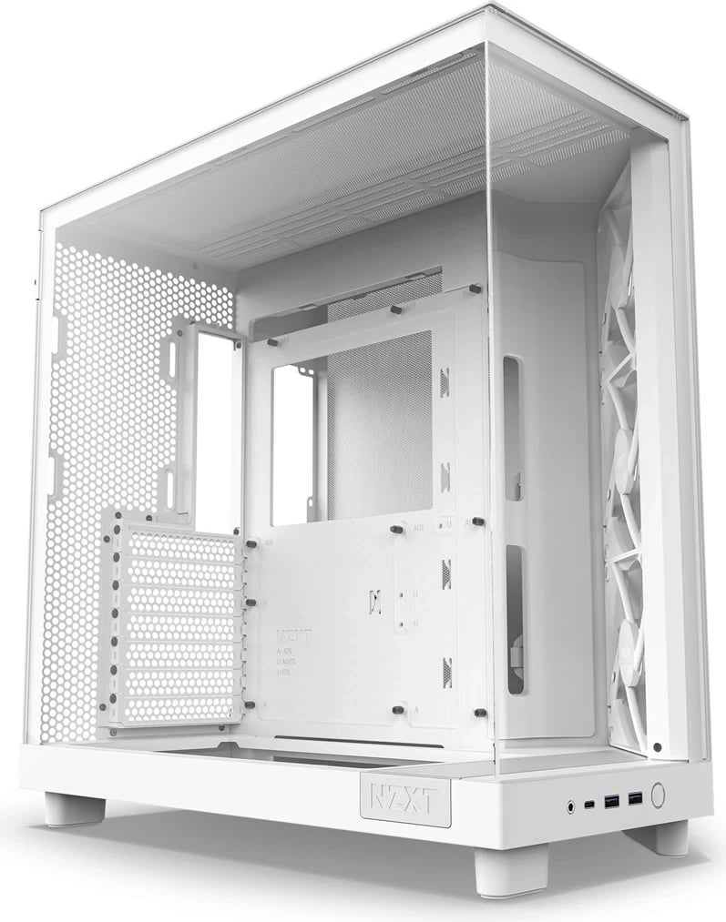 Kasë NZXT H6 Air Flow Midi Tower, e bardhë