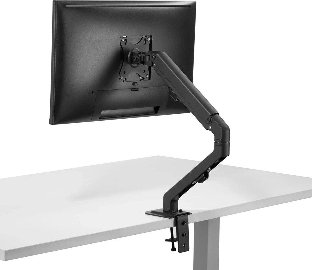 Maclean MC-906 Monitor Mount Holder Desk Table Mount 17" - 27" Adjustable Rotatable VESA 8 kg