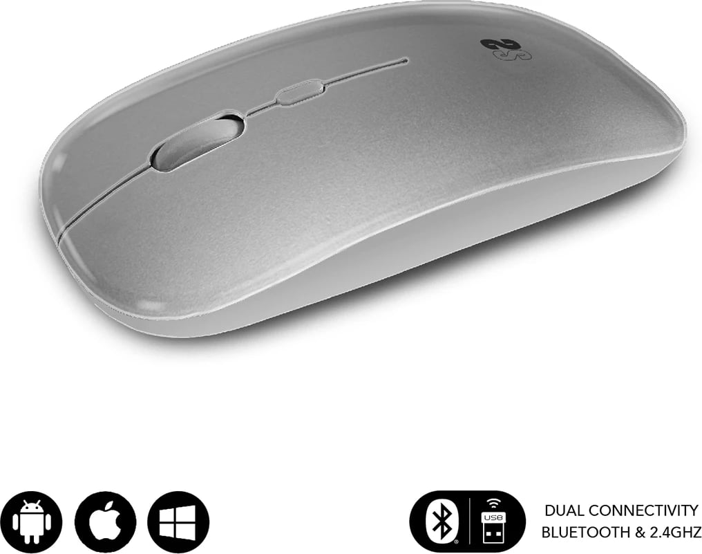 Maus SUBBLIM DUAL FLAT, 1600 DPI, Silver