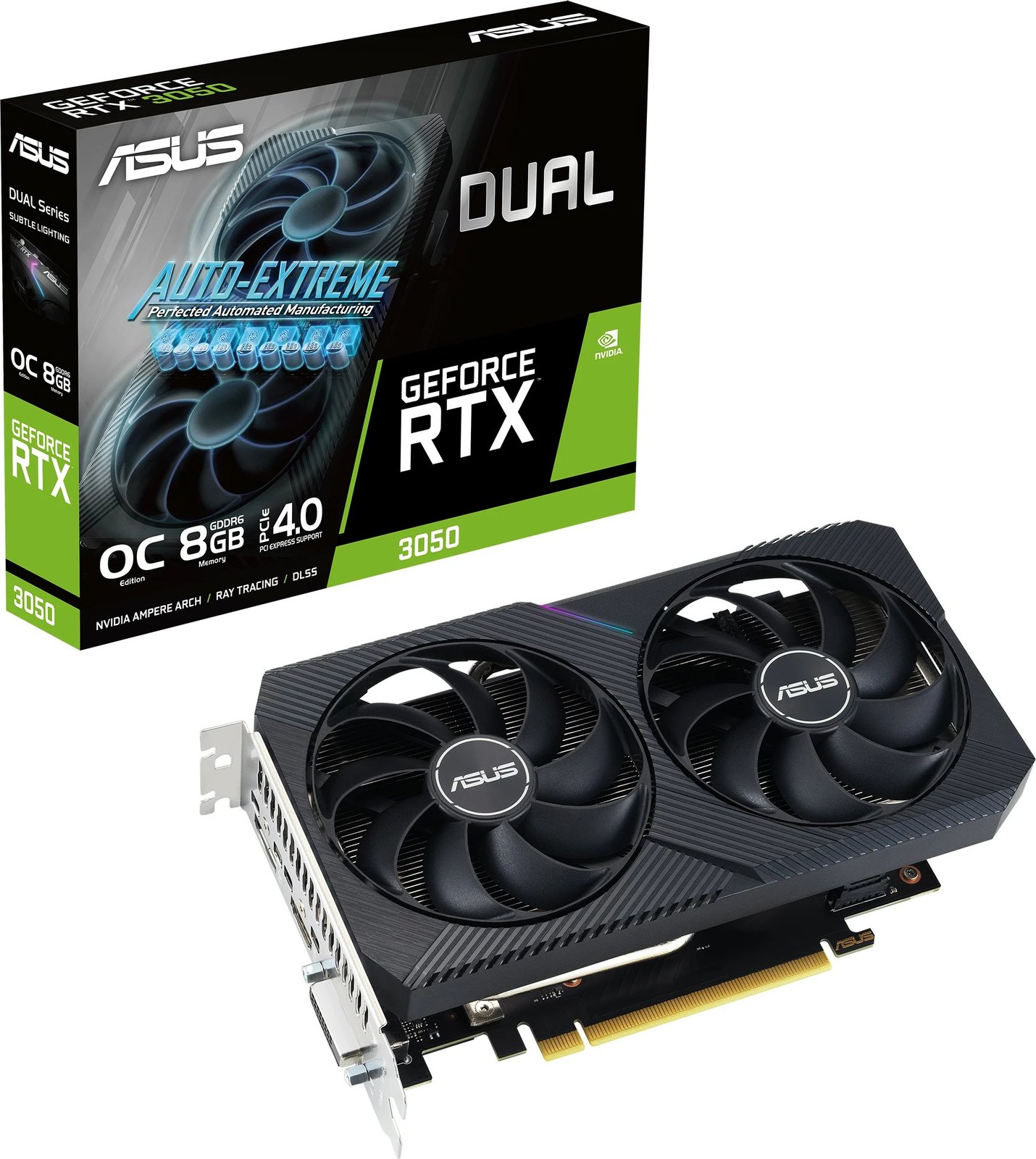 Kartelë grafike ASUS Dual GeForce RTX 3050 V2, 8 GB, GDDR6