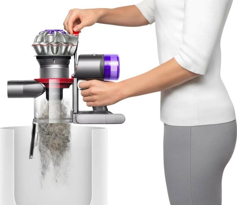 Fshesë me korrent Dyson V8, pa kabllo, ngjyrë argjendtë-vjollcë