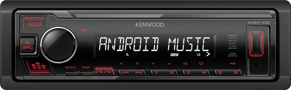 Radio veture Kenwood KMM-105RY, e zezë