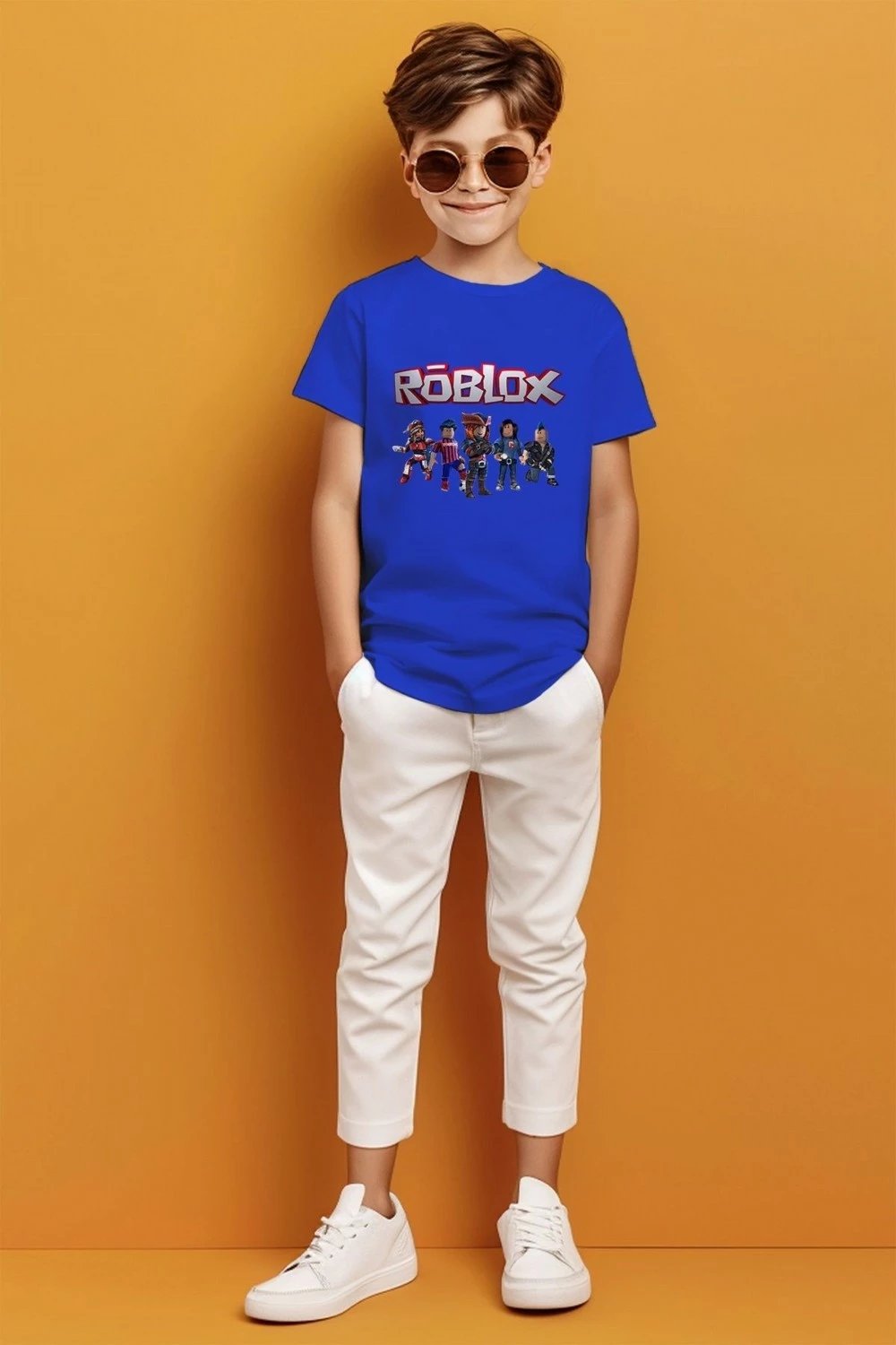 Maicë për djem Adabebek Roblox, e zezë