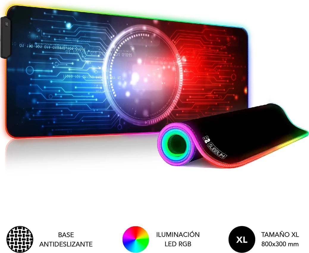 Mauspad SUBBLIM SUBMP-02RGB12, Multikolor