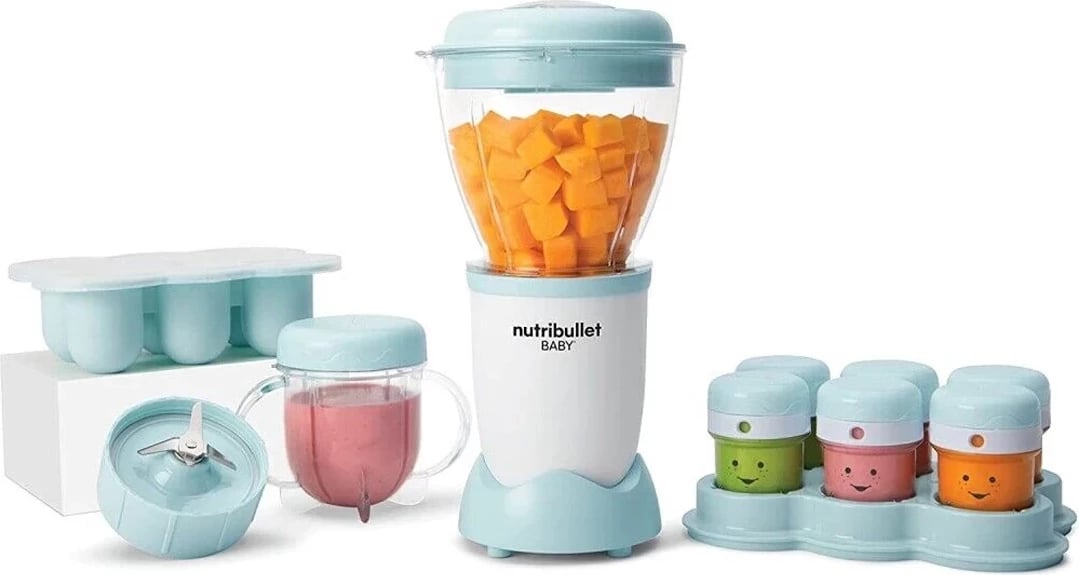 Blender Nutribullet, 200W, i bardhë/kaltër