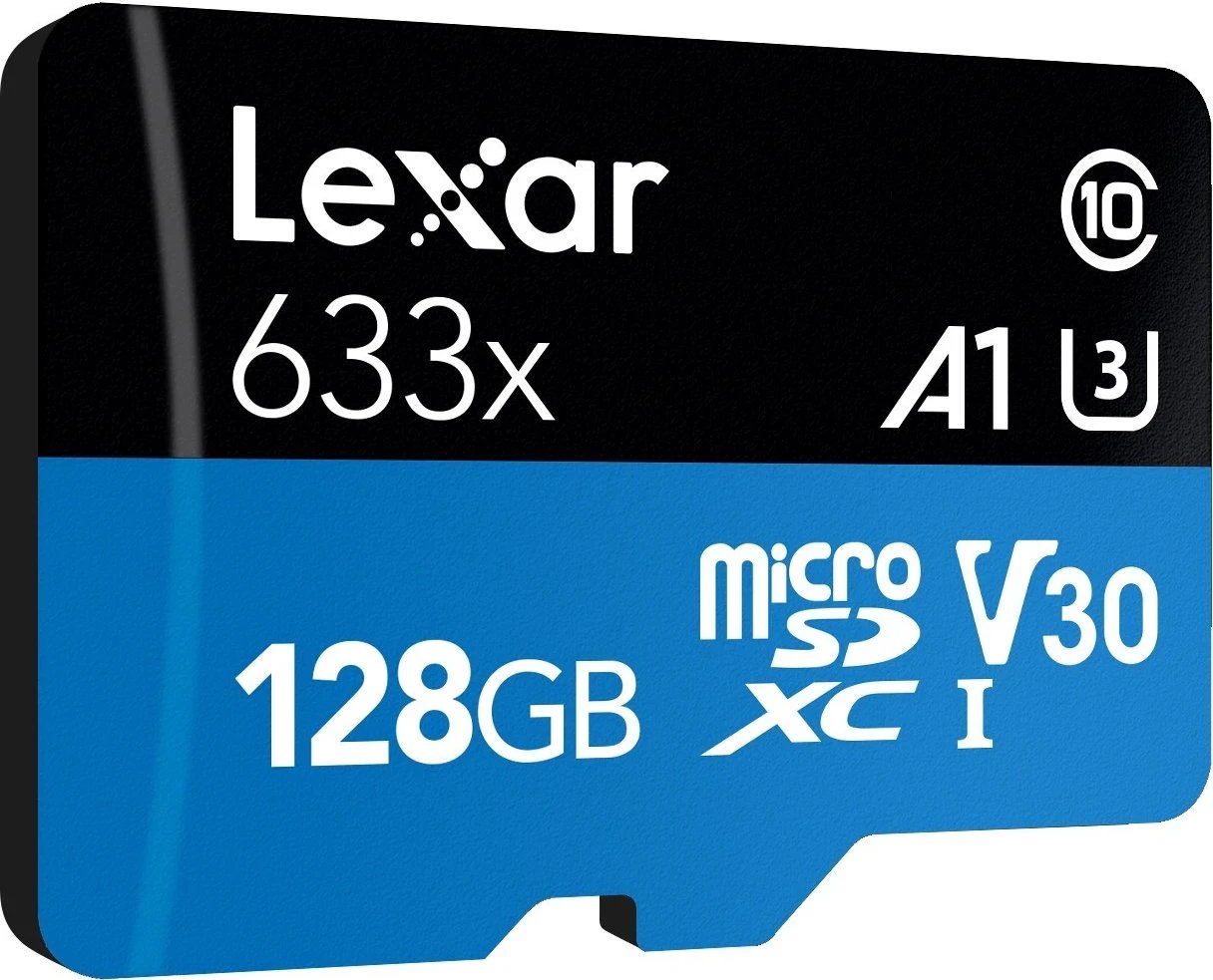 Kartelë memorje Lexar 128GB microSDXC, Performancë e Lartë 633x, UHS-I C10 A1 V30 U3