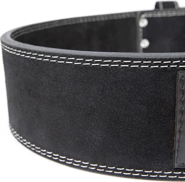 Gorilla Wear 4 Inch Leather Lifting Belt - Black