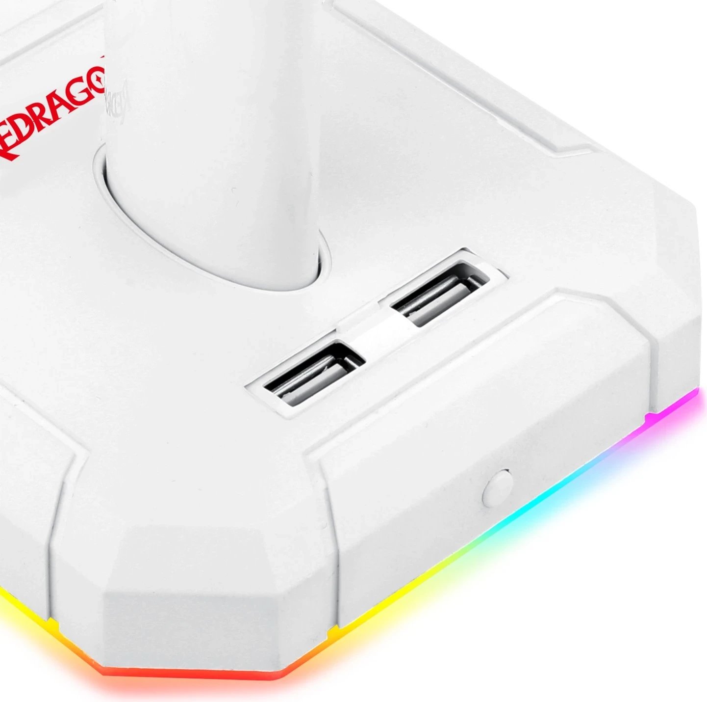 Mauspad Redragon Scepter Pro HA300-W, RGB, USB Hub, e bardhë