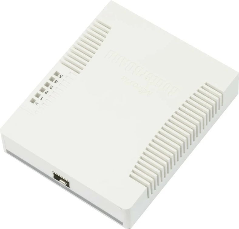 Switch MikroTik RB260GS, Gigabit Ethernet (10/100/1000), Power over Ethernet (PoE), Bardhë