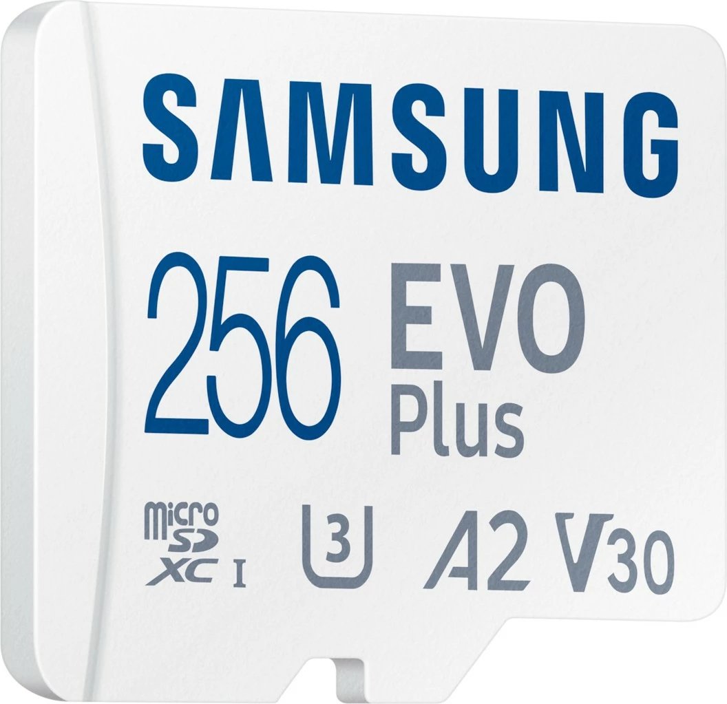 Memorie MicroSDXC Samsung MB-MC256S, 256 GB, UHS-I, 160 MB/s, Class 3 (U3), V30, Bardhë