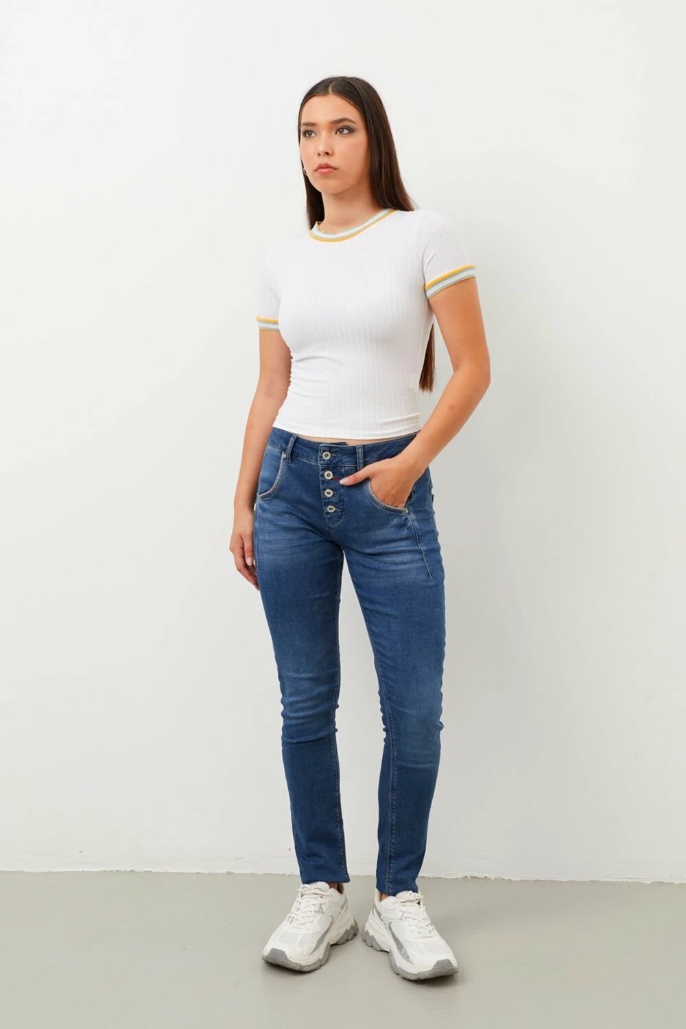 Xhinse për femra Banny Jeans, blu të errët