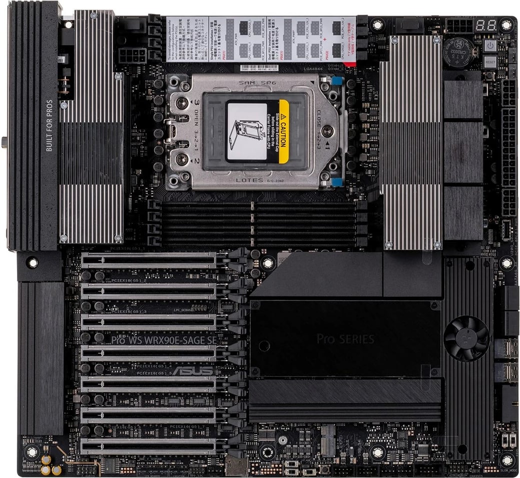 Pllakë amë ASUS PRO WS WRX90E-SAGE SE AMD WRX90 Socket sTR5 EEB