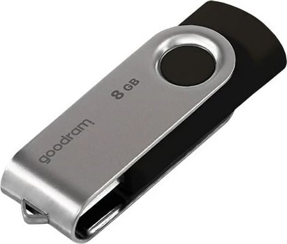 USB Goodram UTS2, 8 GB, e zezë, argjend