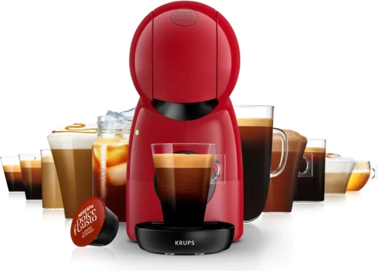 Aparat për kafe kapsulë KRUPS Dolce Gusto Piccolo XS KP1A35AS, e kuqe