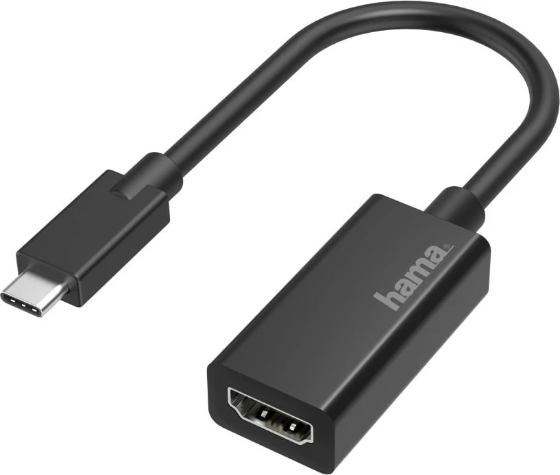 Konvertues HDMI në USB-C Hama 200315,,Ultra-HD 4K, i zi 