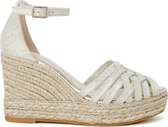 Sandale për femra Espadrilles, të bardha 