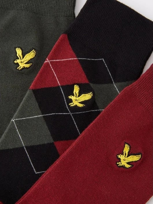 Çorapa për meshkuj Lyle & Scott, 3 palë