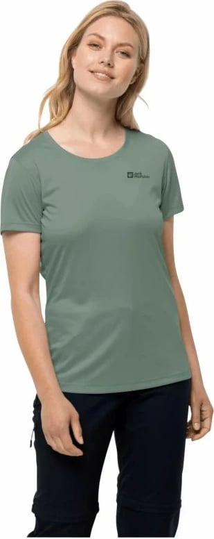 Maicë Jack Wolfskin Tech Tee për femra, jeshile