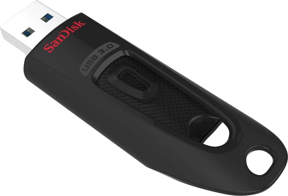 USB SanDisk Ultra, 64 GB, e zezë