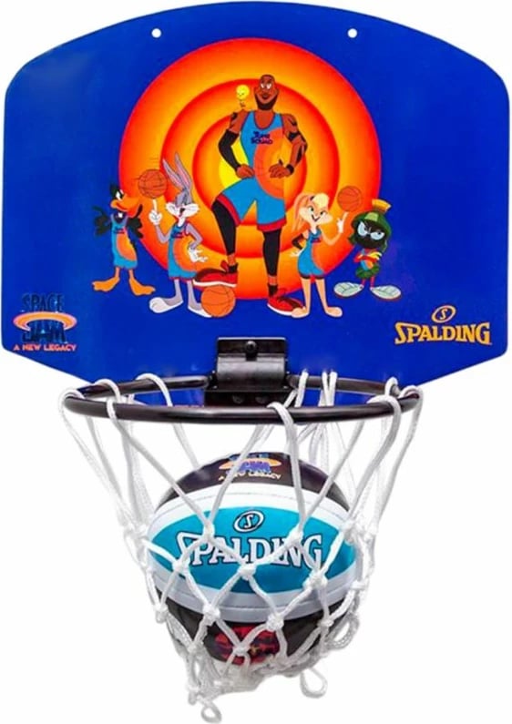 Tabelë basketbolli për fëmijë Spalding Space Jam Tune Squad, violet dhe portokalli