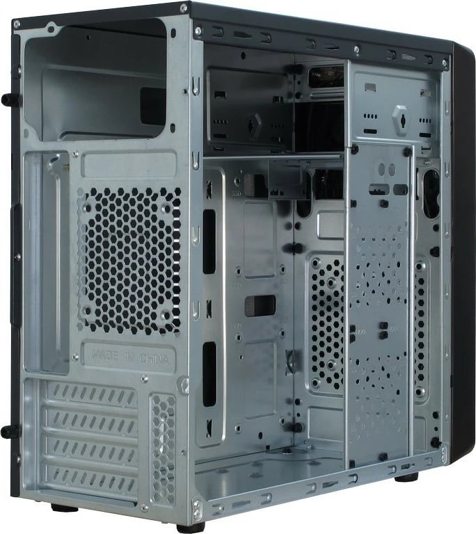 Kasë Inter-Tech MA-01 Micro, Micro Tower, PC, Black, micro ATX, Blue, Case fans