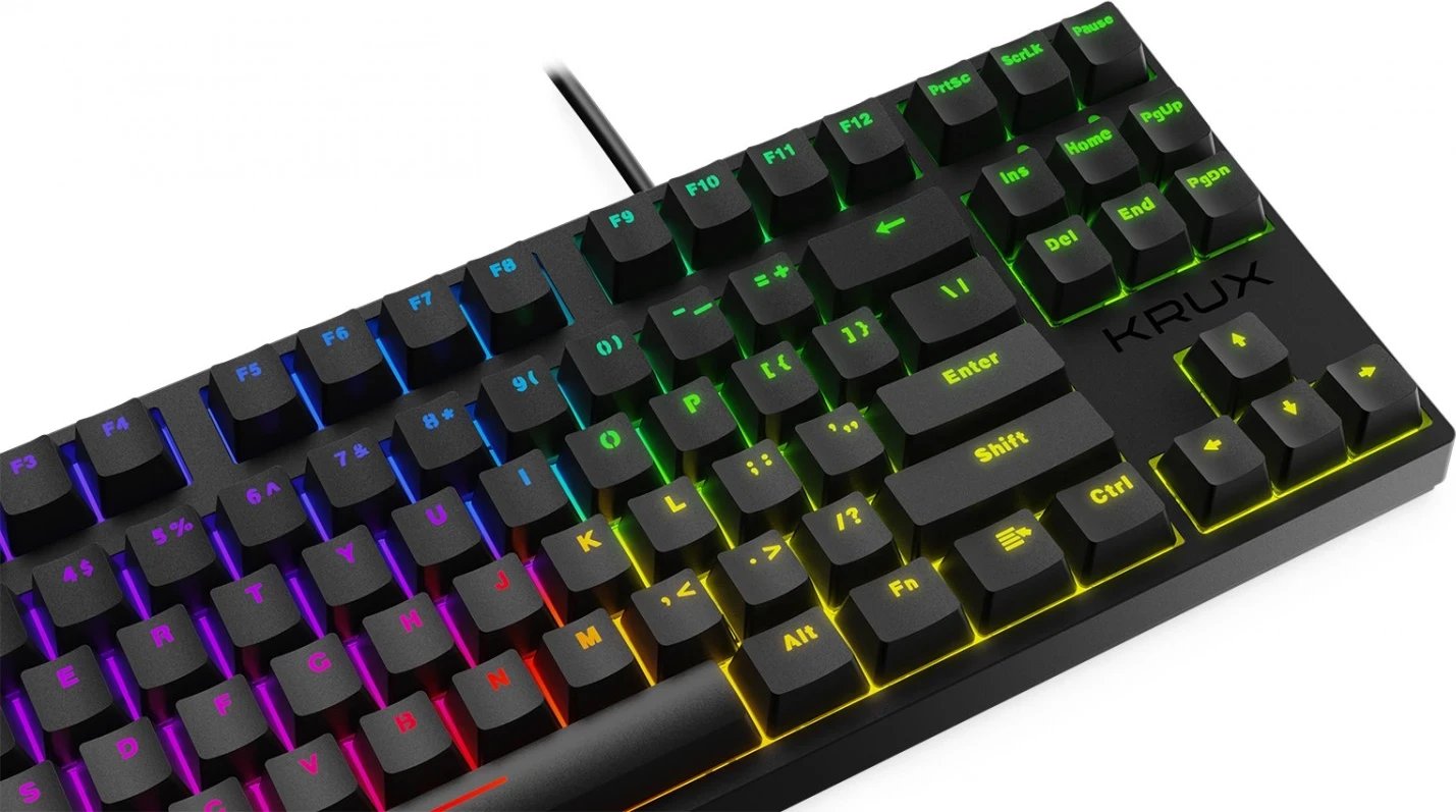 Tastierë Krux Atax Pro, RGB, e zezë